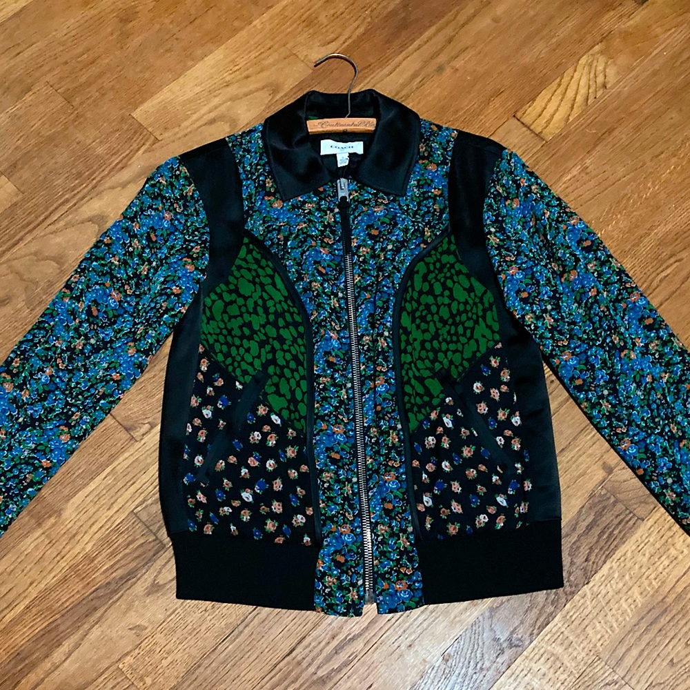 NWT💖Coach💖1941 Floral Patchwork Bomber Framed Varsity Jacket💖Sz S